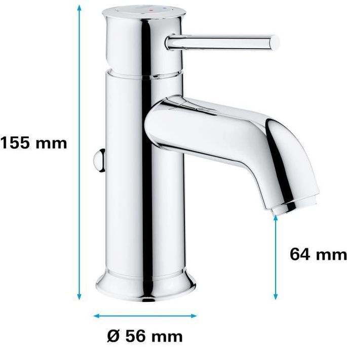 GROHE - Mitigeur monocommande Lavabo - Taille S 9 - Photo n°3