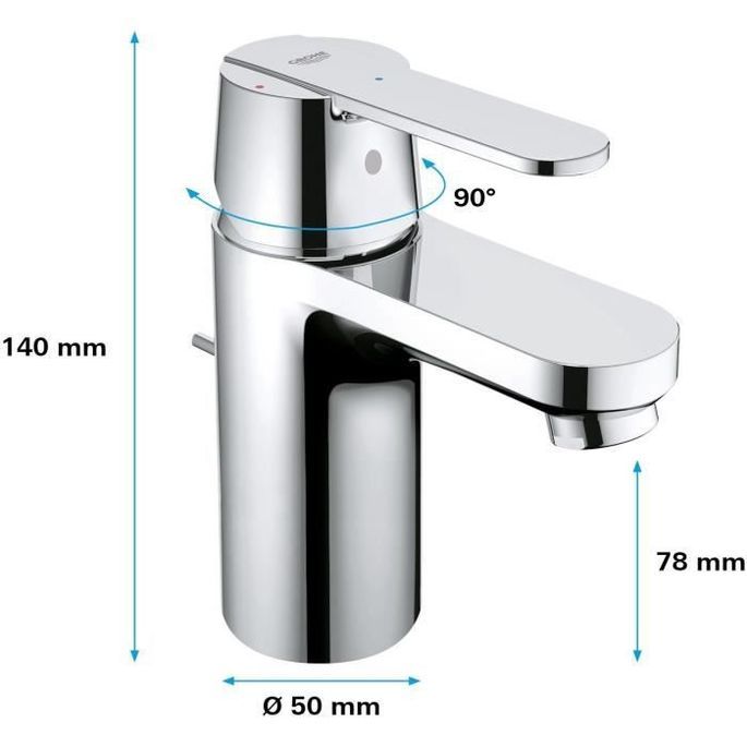 GROHE - Mitigeur monocommande Lavabo - Taille S 13 - Photo n°3