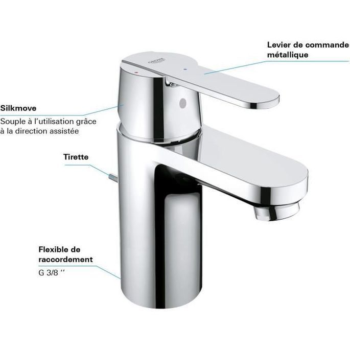 GROHE - Mitigeur monocommande Lavabo - Taille S 13 - Photo n°6