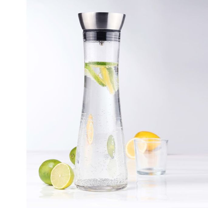 HI Carafe d'eau avec bec verseur Transparent 1 L - Photo n°2