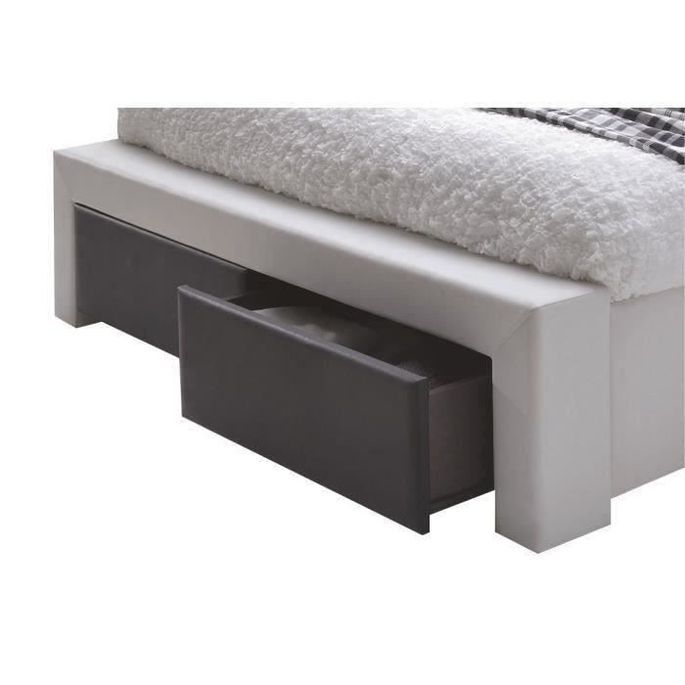 Imagina Lit Adulte Contemporain Simili Blanc Et Noir