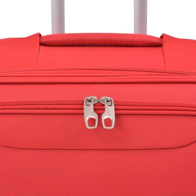 Jeu de valises souples 3 pcs Rouge - Photo n°8