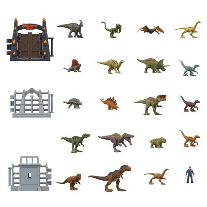 JURASSIC WORLD - CALENDRIER DE L'AVENT - Figurines d'action - 3 ans et