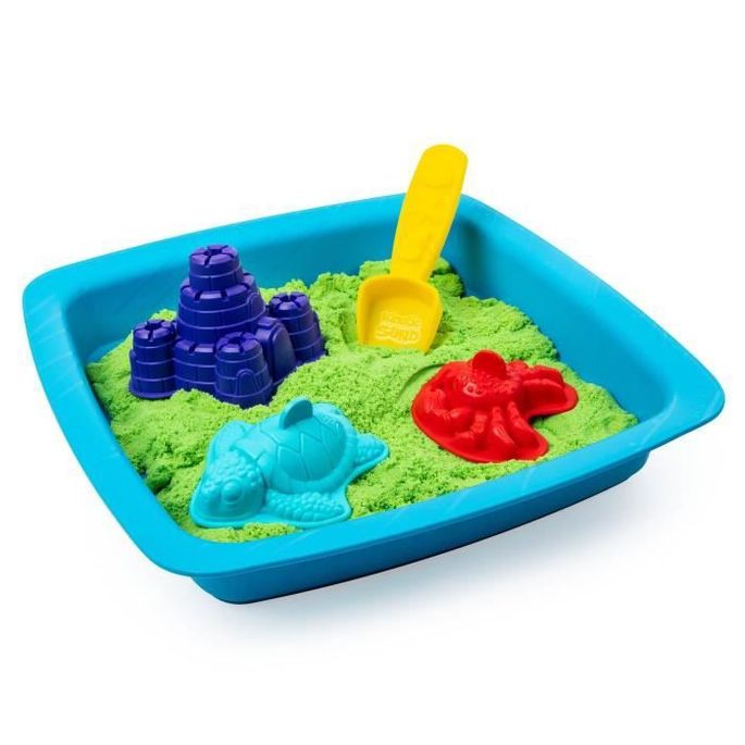 Kinetic Sand Coffret Chateau Bac A Sable 450g Modele Aleatoire Lestendances Fr