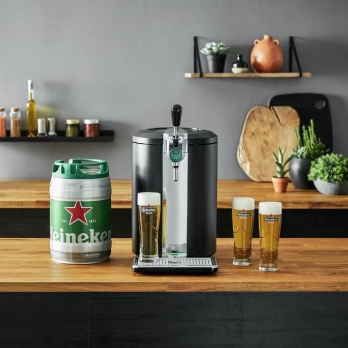 KRUPS Beertender VB450E10 Compact Machine biere pression, Compatible fûts de 5 L, Température parfaite, Biere fraîche et mousseuse - Photo n°5