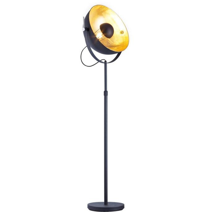 Lampadaire métal noir et doré Zoffia - Photo n°4