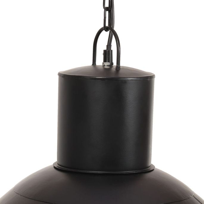 Lampe suspendue 25 W Noir Rond 48 cm E27 - Photo n°6