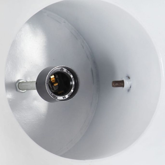 Lampe suspendue industrielle 25 W Blanc Rond Manguier 52 cm E27 - Photo n°2