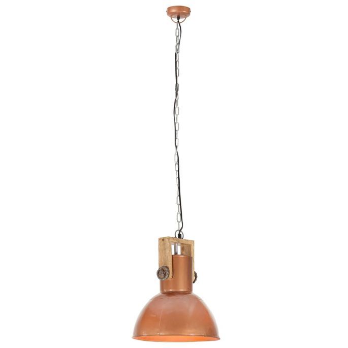 Lampe suspendue industrielle 25 W Cuivre Rond Manguier 42cm E27 - Photo n°6