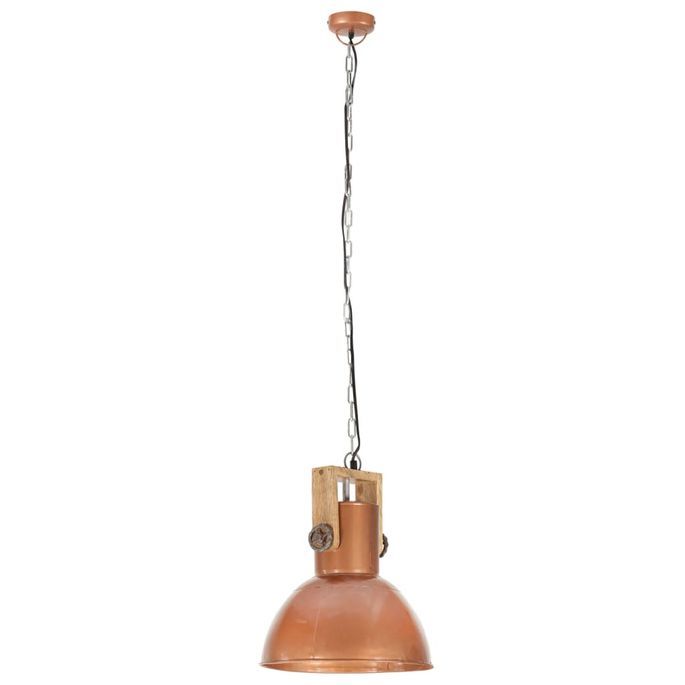 Lampe suspendue industrielle 25 W Cuivre Rond Manguier 42cm E27 - Photo n°7