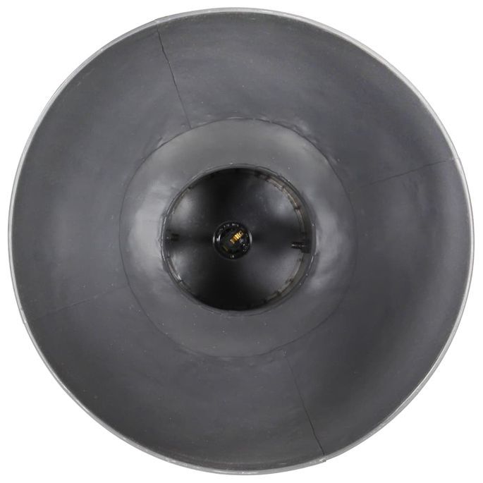 Lampe suspendue industrielle 25 W Gris Rond Manguier 42 cm E27 - Photo n°9