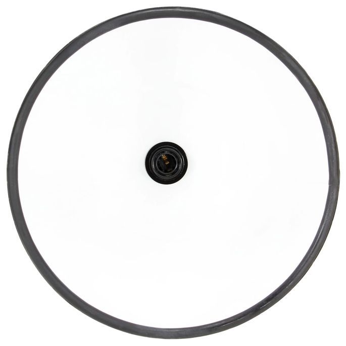 Lampe suspendue industrielle 25 W Noir Rond 40 cm E27 - Photo n°8