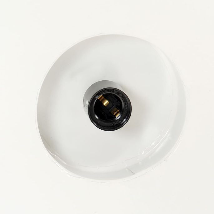Lampe suspendue industrielle 32 cm Blanc E27 - Photo n°2
