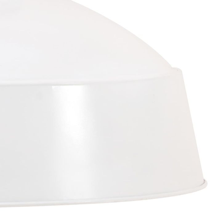 Lampe suspendue industrielle 32 cm Blanc E27 - Photo n°6