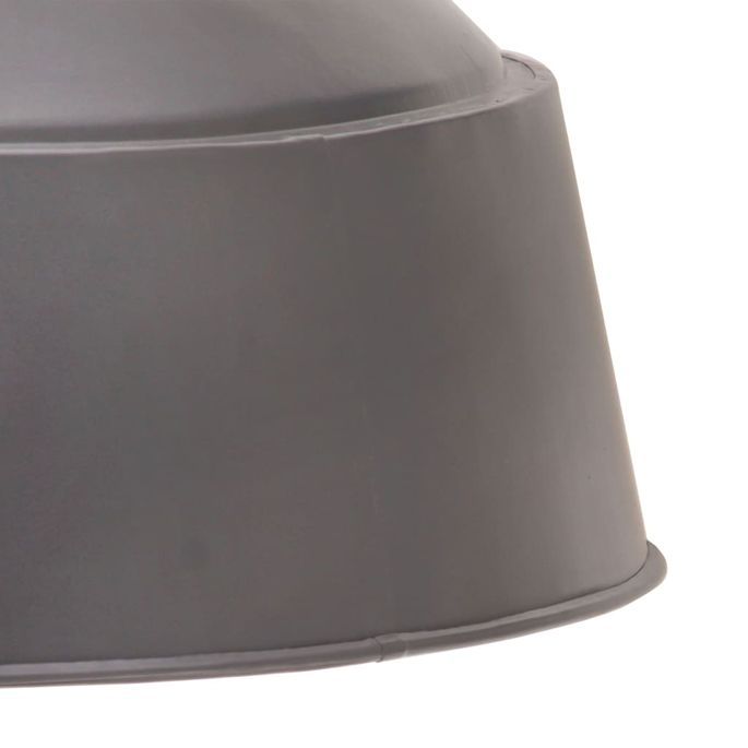 Lampe suspendue industrielle 32 cm Gris E27 - Photo n°8