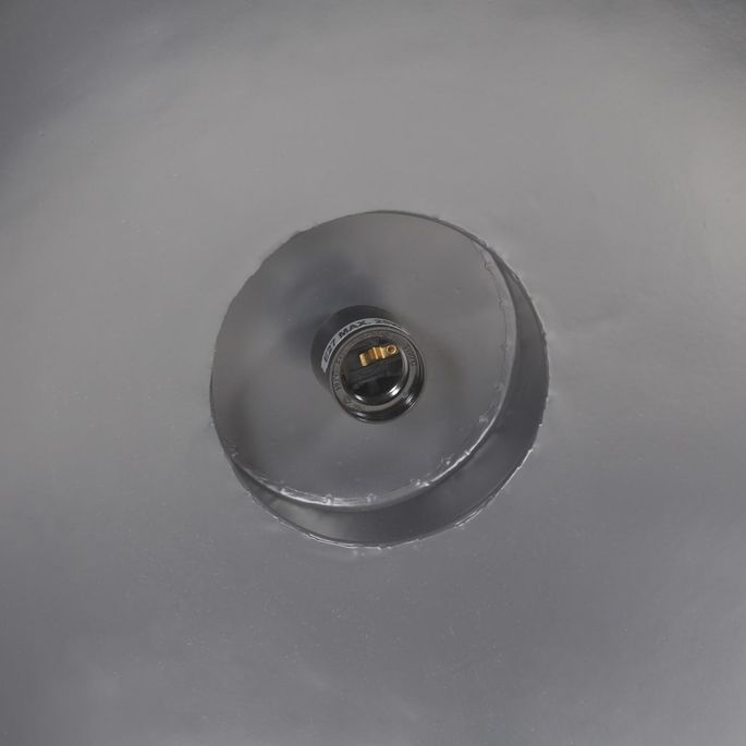 Lampe suspendue industrielle 42 cm Gris E27 - Photo n°2