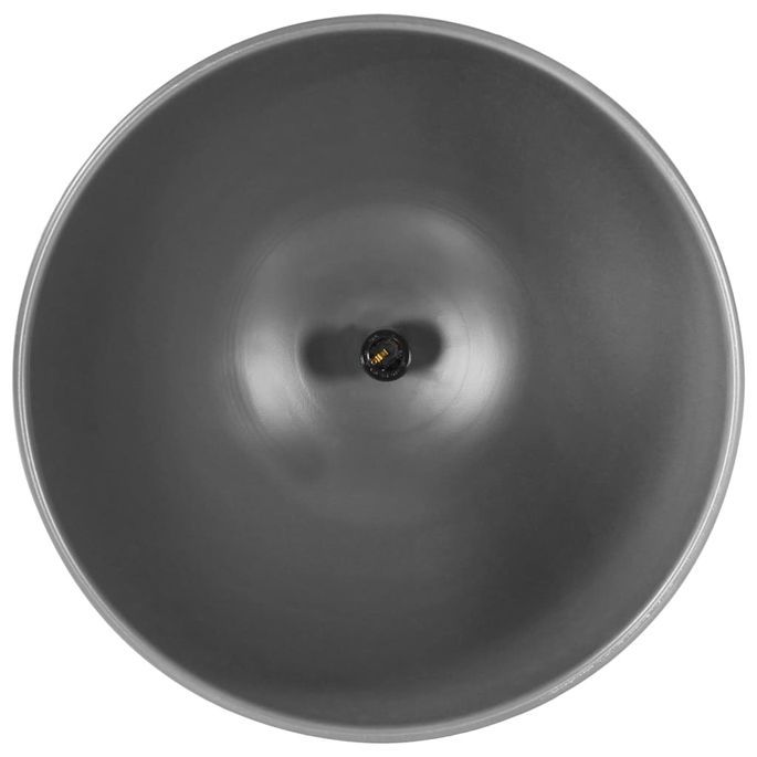 Lampe suspendue industrielle Gris Rond 42 cm E27 Manguier 2 - Photo n°6