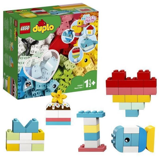 Lego Duplo Classic La Boite Coeur Premier Set Jouet Educatif Briques De Construction Pour Bebe 1 An Et Demi Lestendances Fr