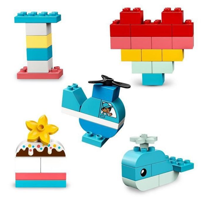 Lego Duplo Classic La Boite Coeur Premier Set Jouet Educatif Briques De Construction Pour Bebe 1 An Et Demi Lestendances Fr