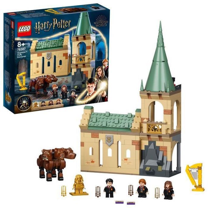 LEGO 76387 Harry Potter Poudlard rencontre avec Touffu, Jeu de Construction avec le Chien a 3