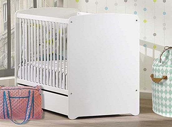 Baby Price Lit 60x1 Cm Avec Tiroir Bois Laque Blanc Basic Lestendances Fr