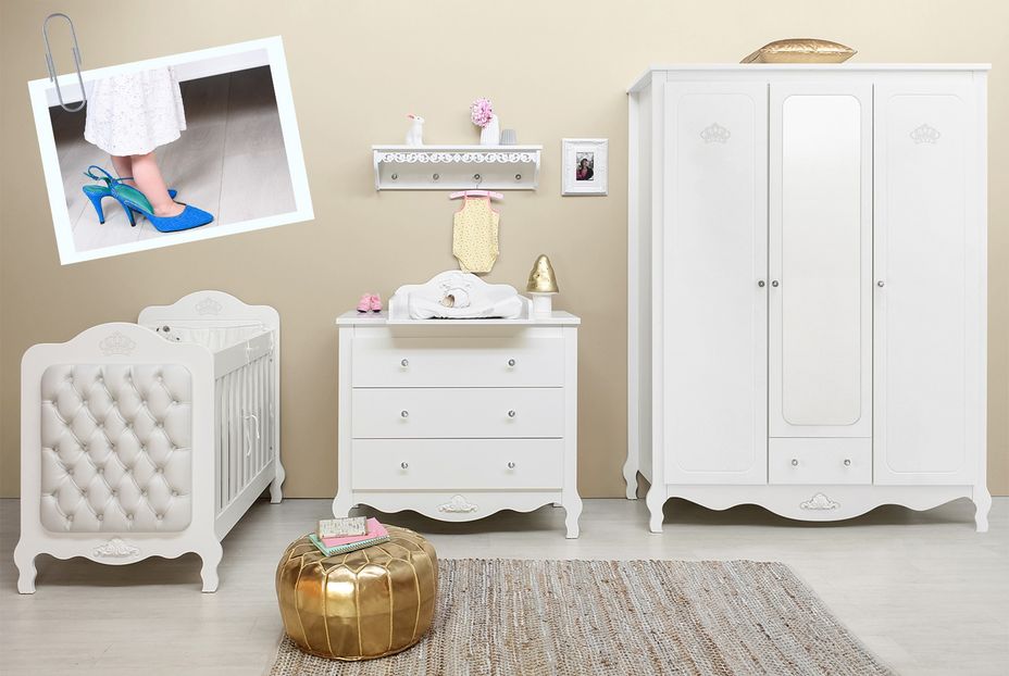 Bopita Lit Bebe Capitonne Hetre Massif Blanc Diva 60x1 Cm Lestendances Fr