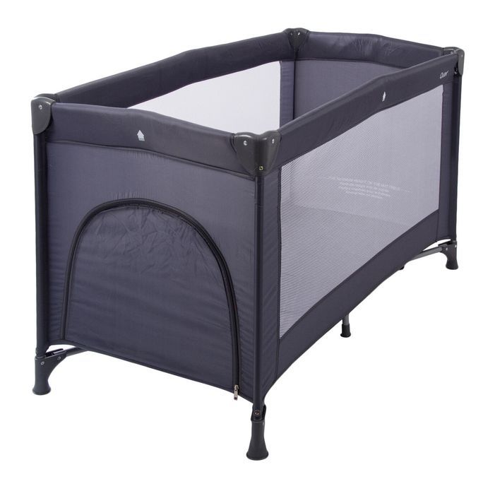 Lit bébé pliant 60x120 cm avec tirette polyéthylène gris Konfo - Photo n°2