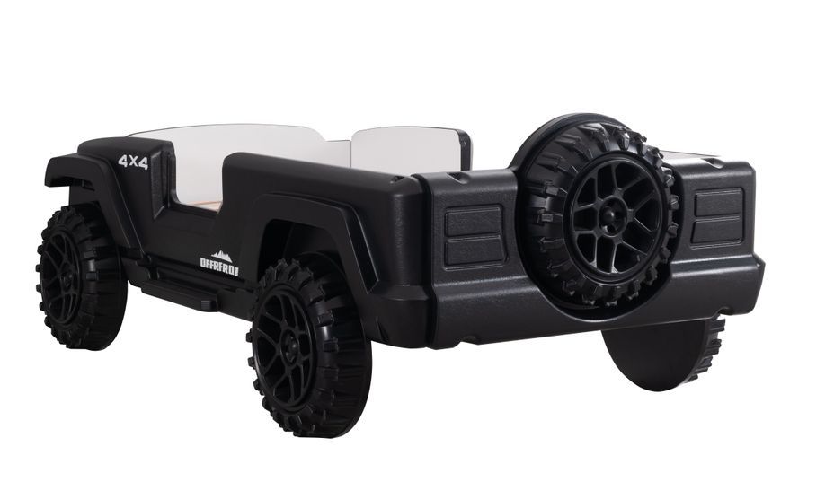 Lit enfant jeep noir - Photo n°4