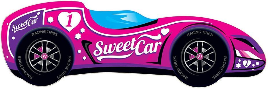 Lit enfant voiture F1 Tweet car rose 70x140 cm - Sommier et matelas inclus - Photo n°2