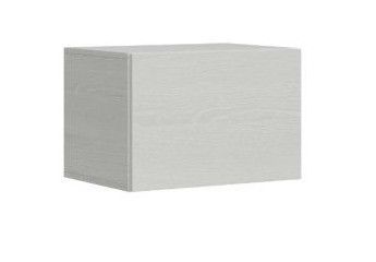 Lit escamotable avec colonne de rangement et éléments hauts bois frêne blanc kanto 160x190 cm - Photo n°11