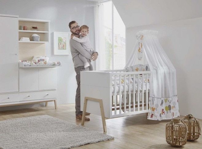 Schardt Lit Evolutif 70x140 Cm Hetre Massif Blanc Et Clair Holly Nature Lestendances Fr