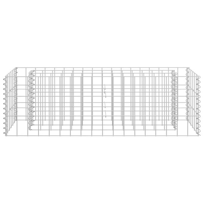 Lit surélevé à gabion Acier galvanisé 90x30x30 cm - Photo n°4