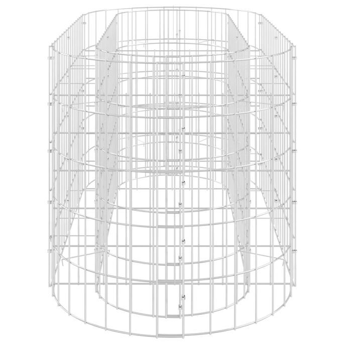 Lit surélevé à gabion Fer galvanisé 120x50x50 cm - Photo n°5