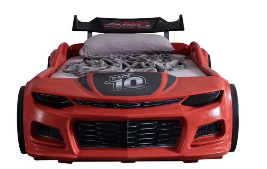 Lit voiture de course Champion rouge 70x140 cm - Photo n°3