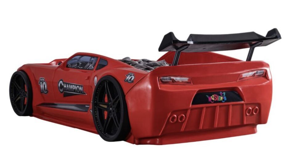 Lit voiture de course Champion rouge 70x140 cm - Photo n°4