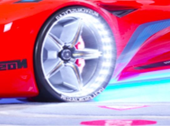 Lit voiture de sport rouge à Led avec effets sonores Competition 90x190 cm - Photo n°8