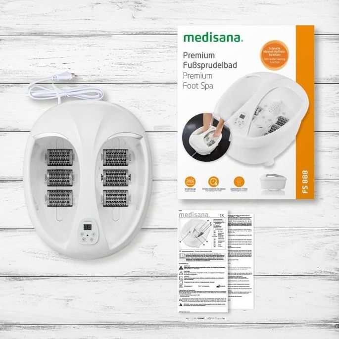 MEDISANA FS 888 - Bain a remous pour les pieds Premium - Favorise la circulation sanguine et revitalise - Lumiere bien-etre intégrée - Photo n°6