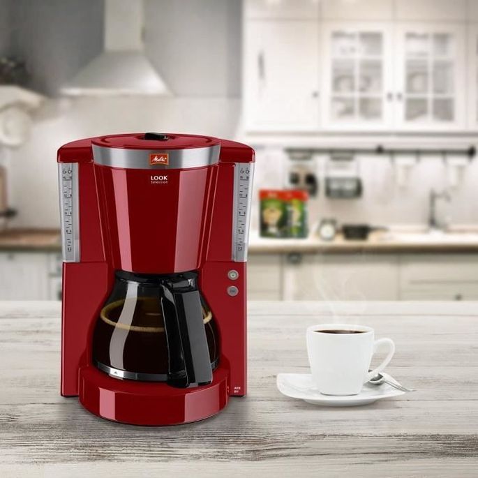 MELITTA 1011-17 Cafetiere filtre Look IV Selection - Rouge - Photo n°4
