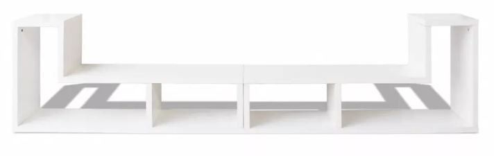 Rangement modulable bois blanc Chickie L 120 x H 56/28 x P 30 cm - Photo n°4