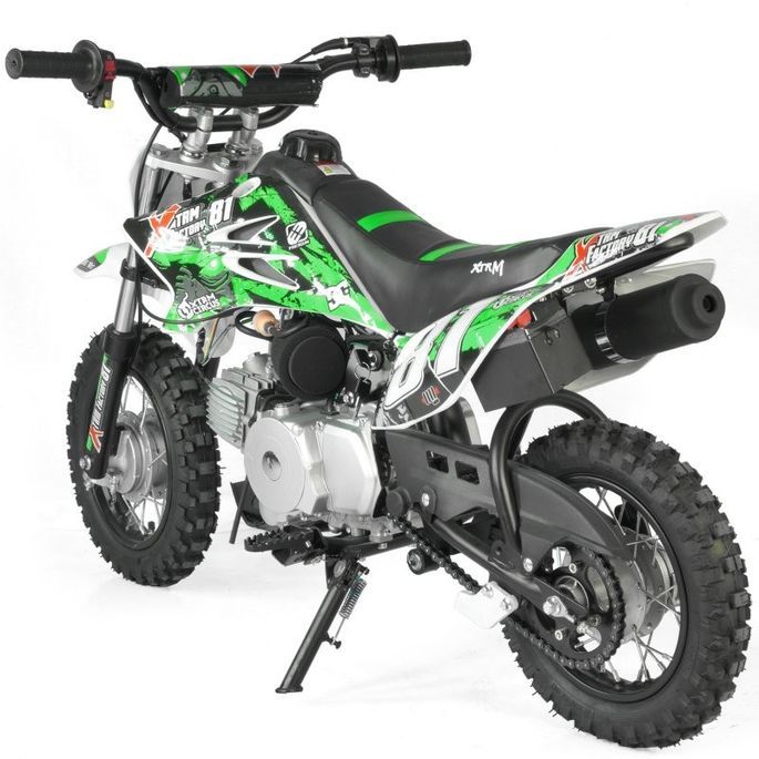 Mini Dirt 90cc Xtrem 4 temps 10/10 Kick starter automatique vert