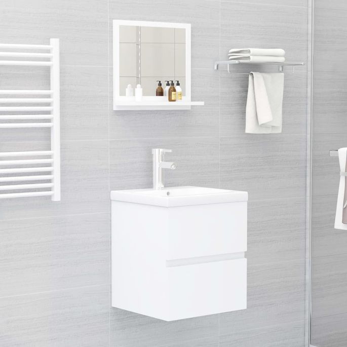Miroir de salle de bain Blanc 40x10,5x37 cm - Photo n°4