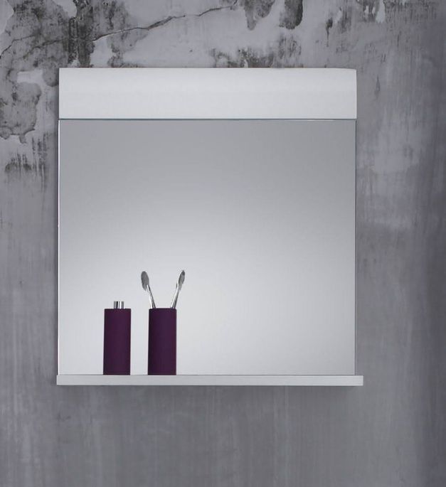 Miroir de salle de bain blanc brillant Kinzo 80 cm - Photo n°2
