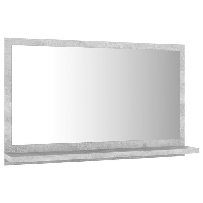 Miroir de salle de bain Gris béton 60x10,5x37 cm - Photo n°5