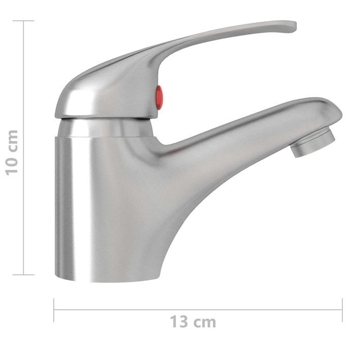 Mitigeur de lavabo Argenté 13x10 cm - Photo n°5