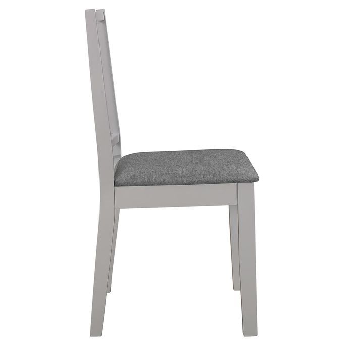 Mobilier de salle à manger 5 pcs MDF Gris - Photo n°9