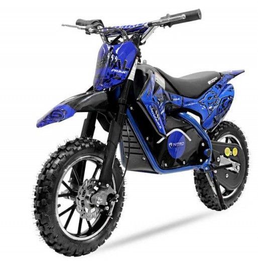 Moto cross électrique 500W 36V 10/10 Prime bleu - Photo n°2