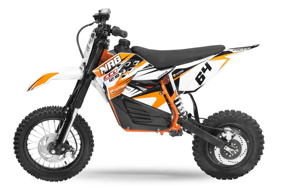 Moto cross électrique 500W 48V 12/10 NRG Deluxe rouge | LesTendances.fr