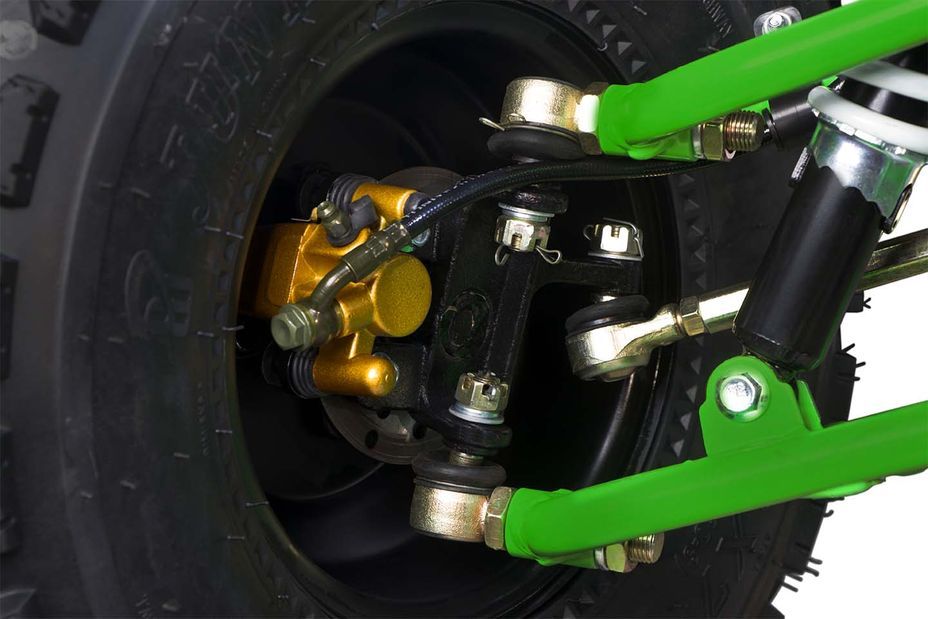 Moto cross électrique avec roues stabilisatrices Flee 300W vert - Photo n°9