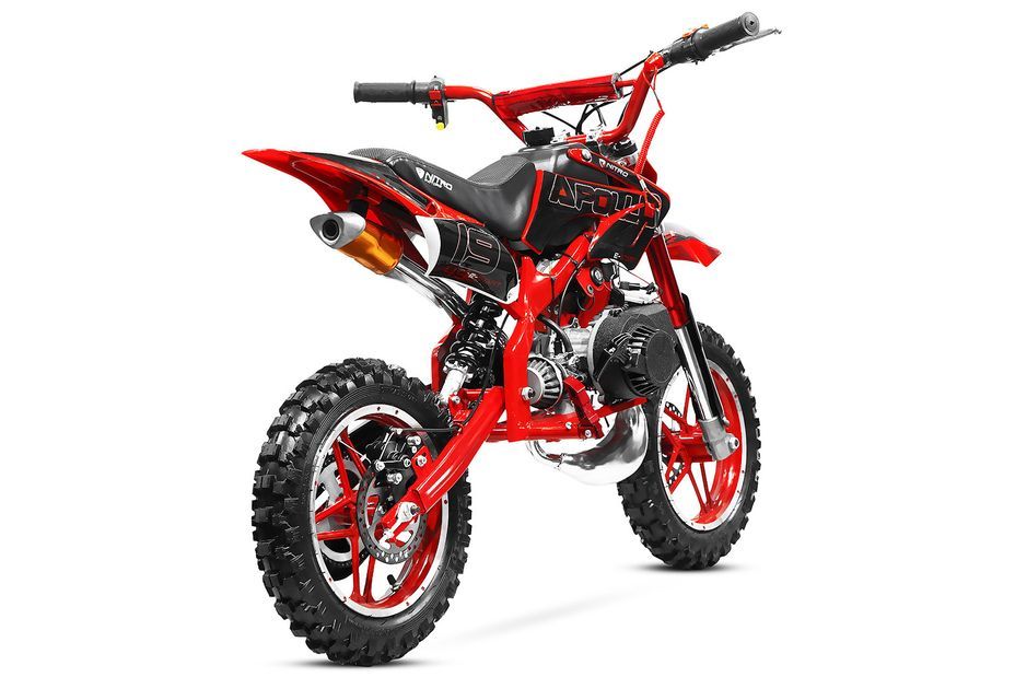 Moto cross enfant 49cc 10/10 Apollo rouge - 55 km/h - Photo n°6