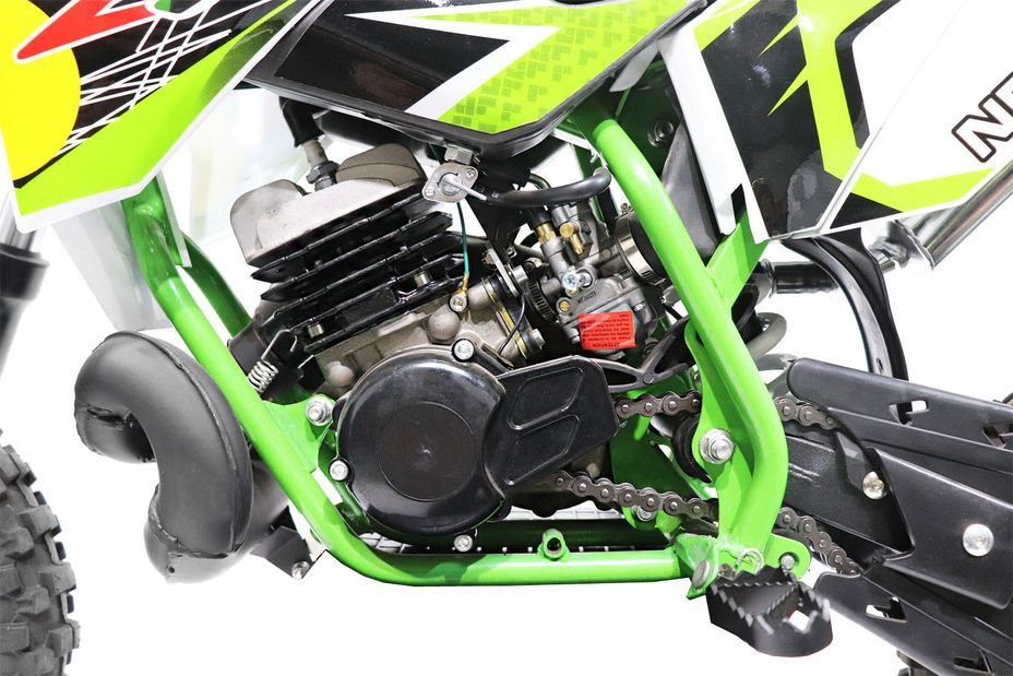 Moto cross enfant NRG50 49cc vert 10/10 moteur 9cv - Photo n°10